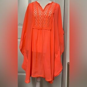 Club Z Collection Women’s Peach Swim Cover Up